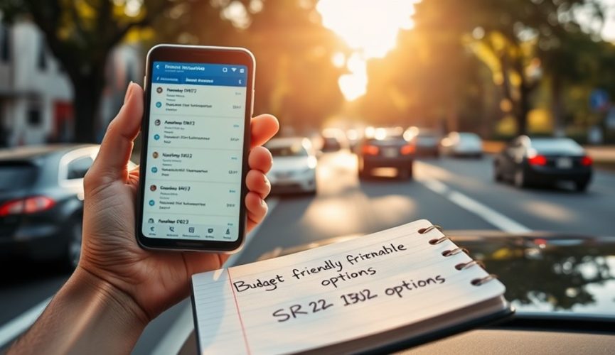 affordable sr 22 insurance choices